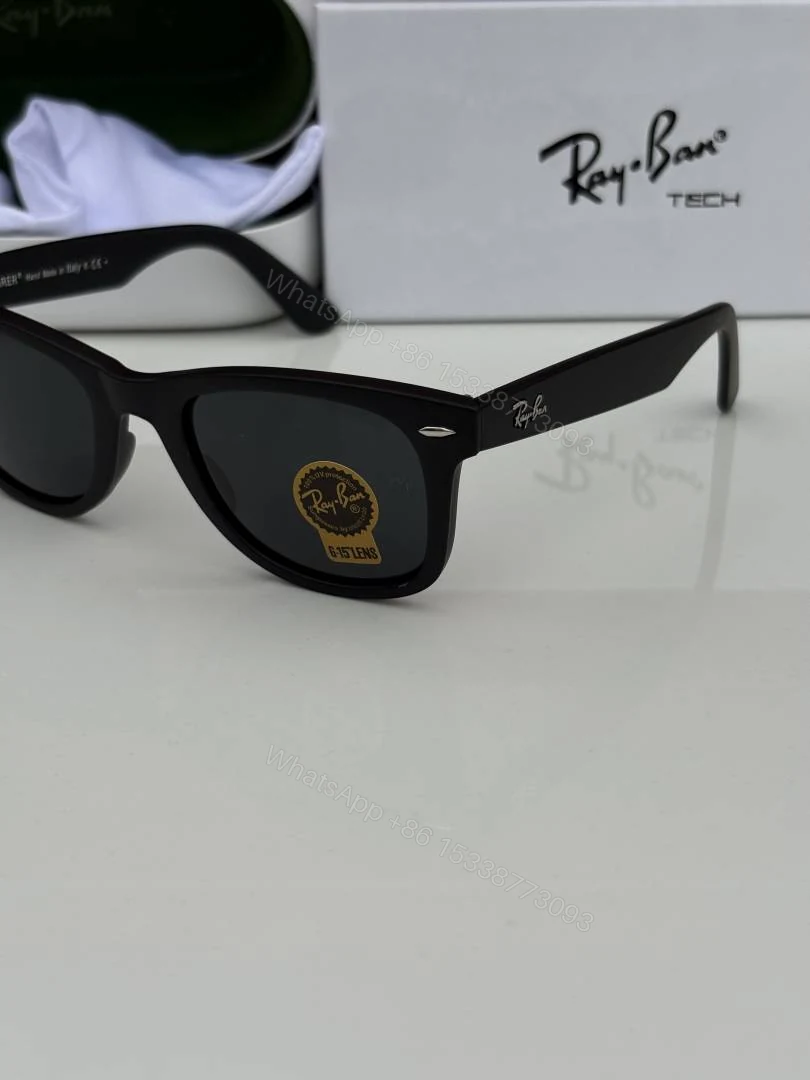 View 4 of First Copy Ray-Ban 2140 Matte Black Sunglasses Premium Glass Quality UV Protected