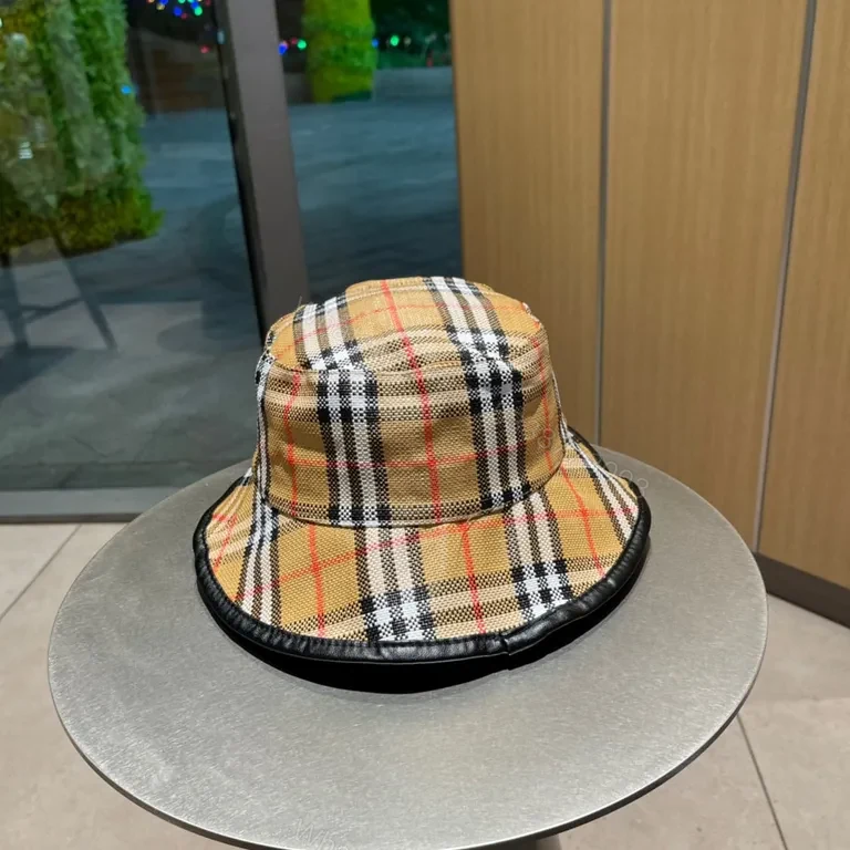 View 8 of Iconic Check Bucket Hat â€” Luxury Comfort & Versatility