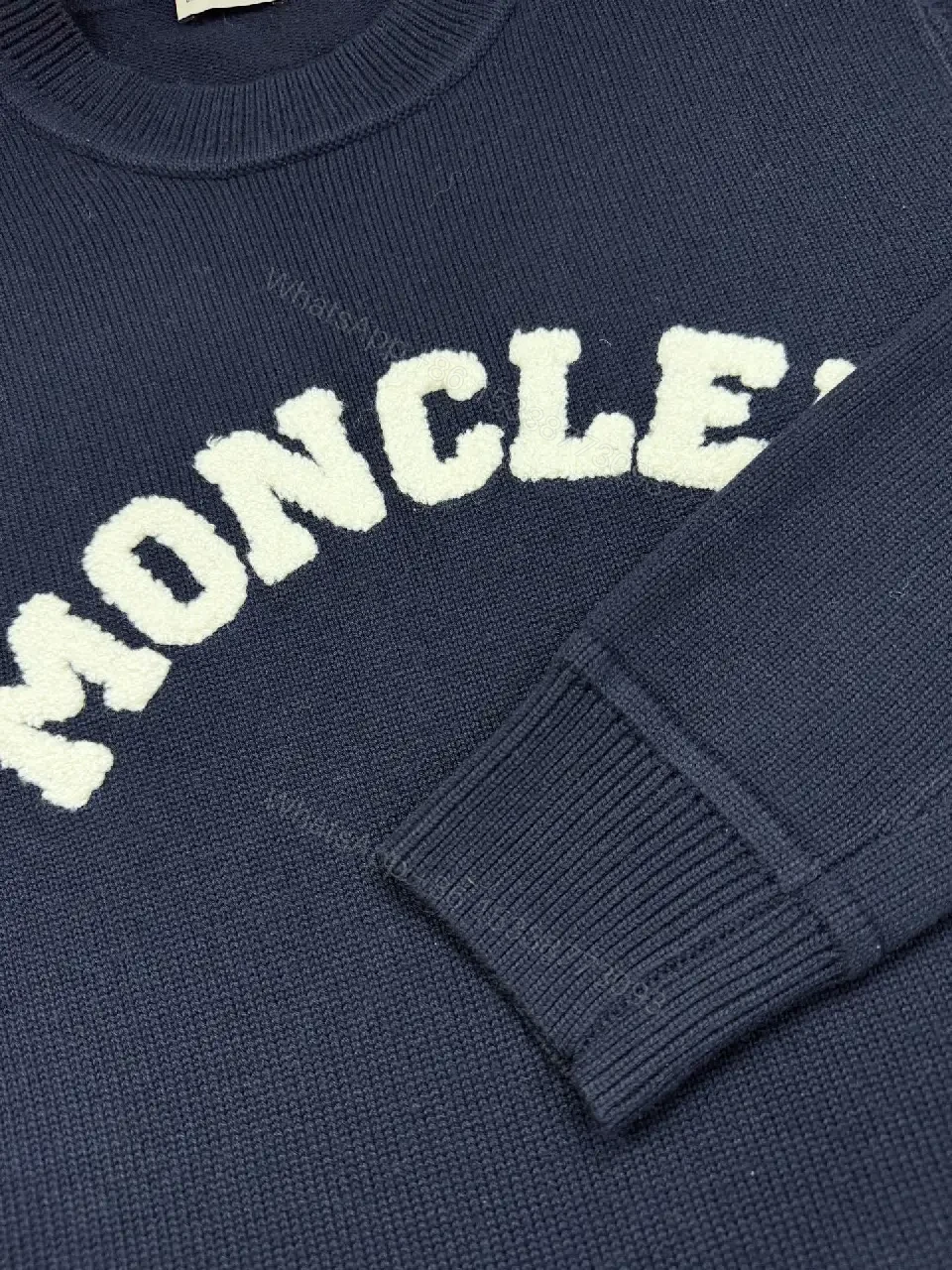 View 3 of Dark Navy Knit Pullover: Designer-Inspired Comfort & Style