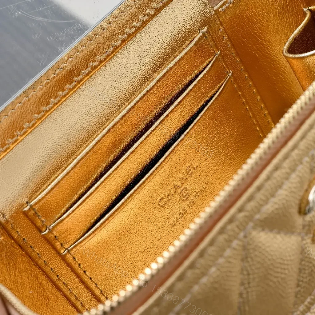 View 3 of Quilted Metallic Handbag: Compact Glamour, All-Day Versatility