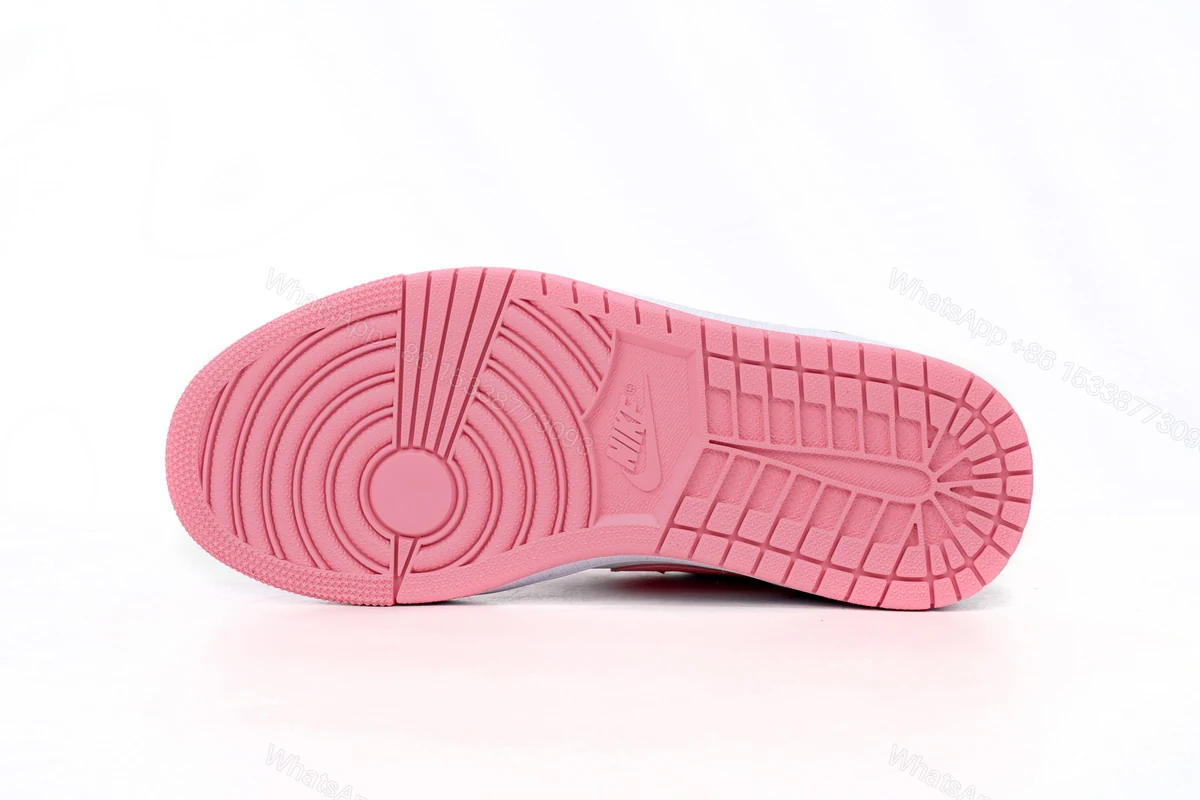 View 3 of Air Jordan 1 Low Pink White 553560-616