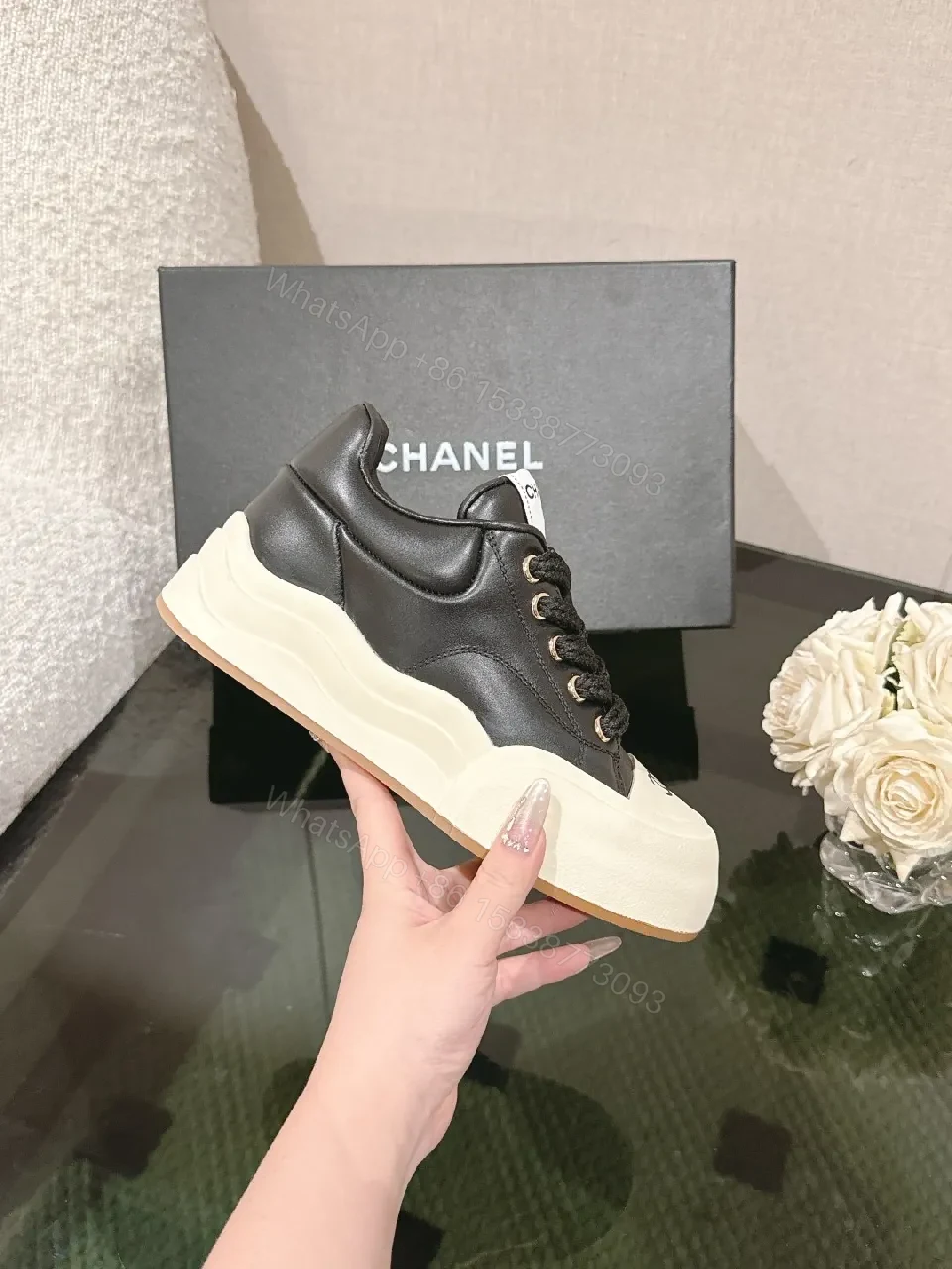 View 8 of Bold Texture Street-Ready Leather Sneaker, Platform Comfort