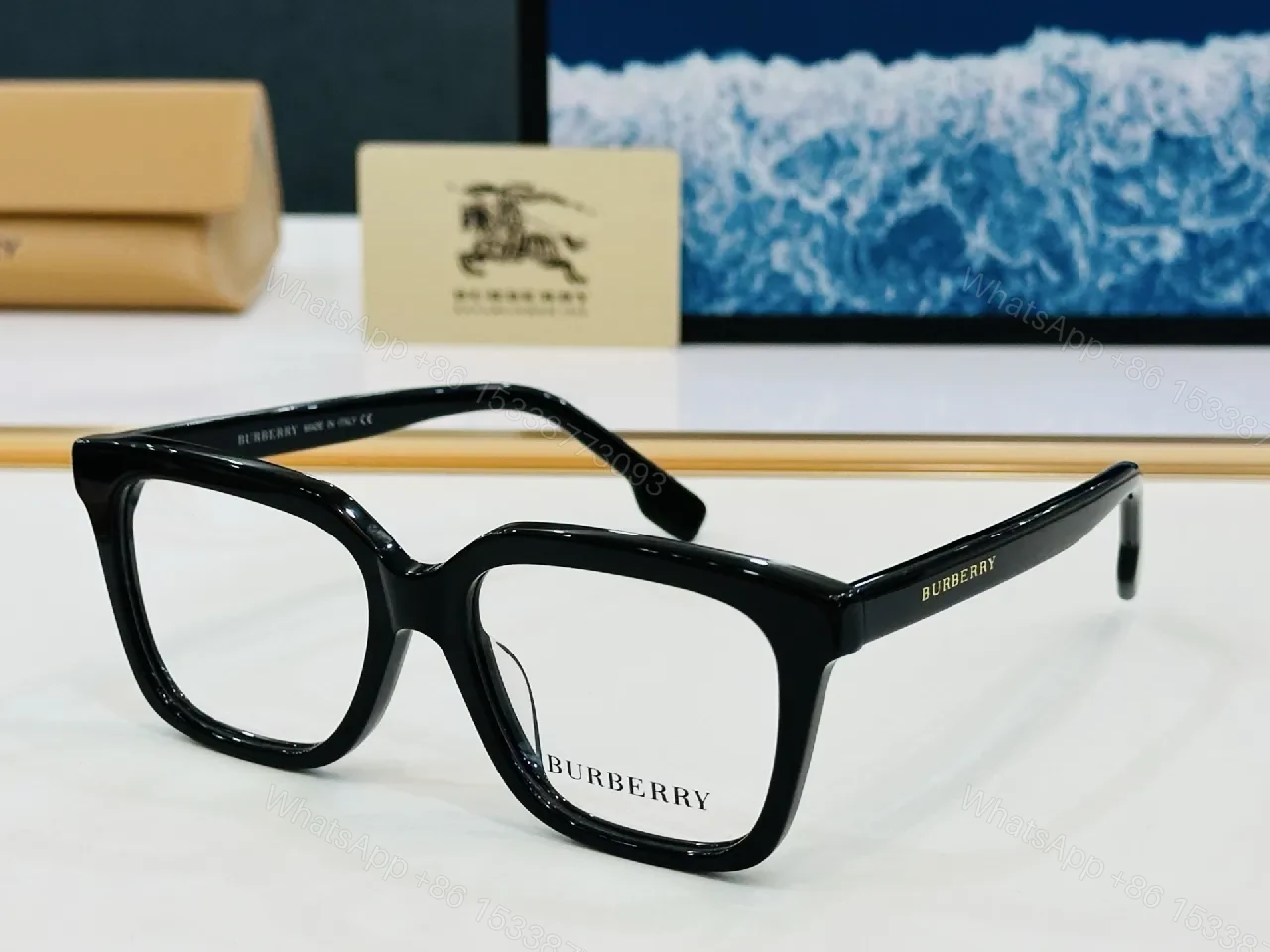 View 4 of Bold Black Acetate Square Eyewear – Designer-Style Comfort