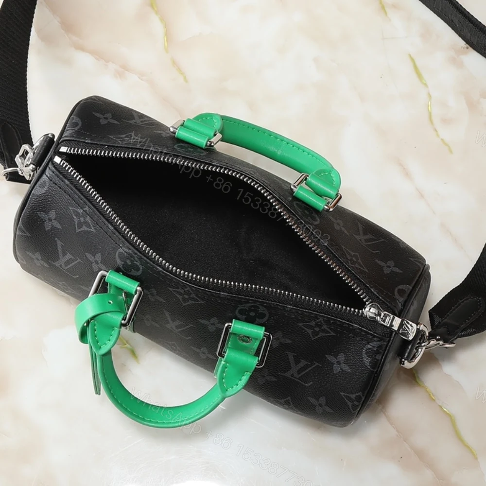 View 9 of Louis Vuitton Keepall Bandoulière 25 Bamboo Green 25Cm M25885