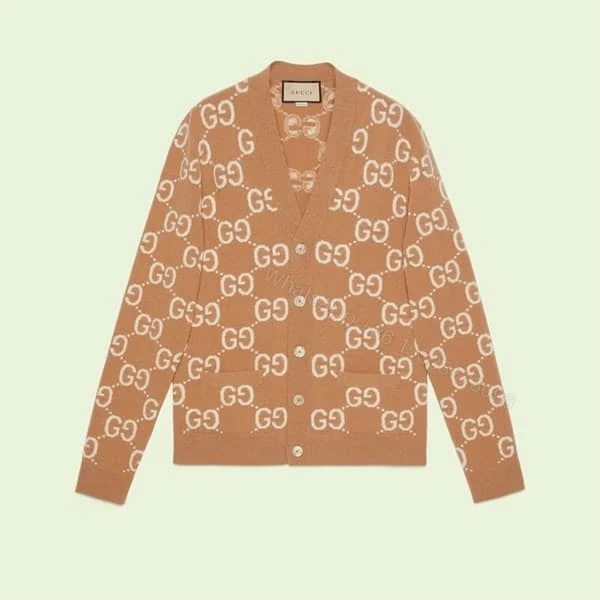 Cárdigan de jacquard de lana con GG – RJK65 — view 1