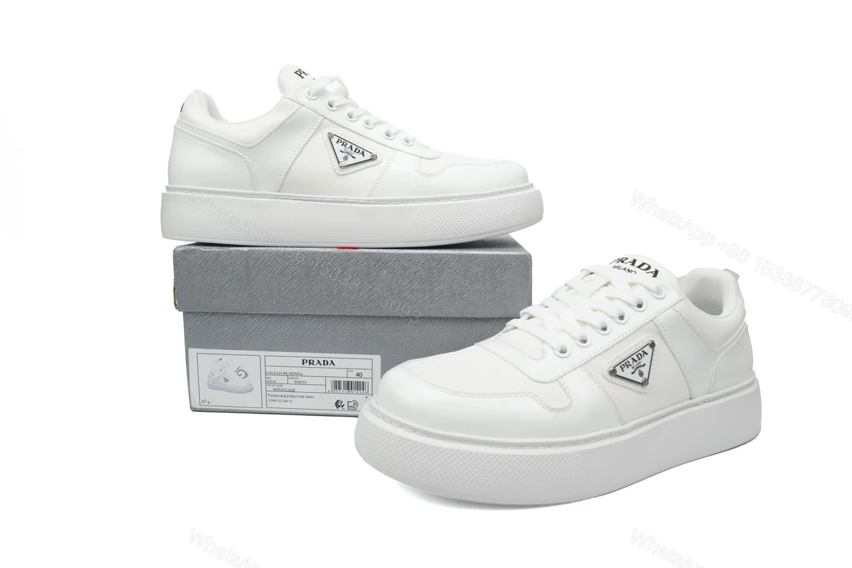 View 2 of Prada Platform Sneakers White