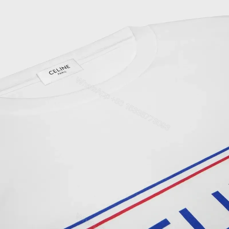 View 2 of White Cotton Tee Modern Lux Logo Tee