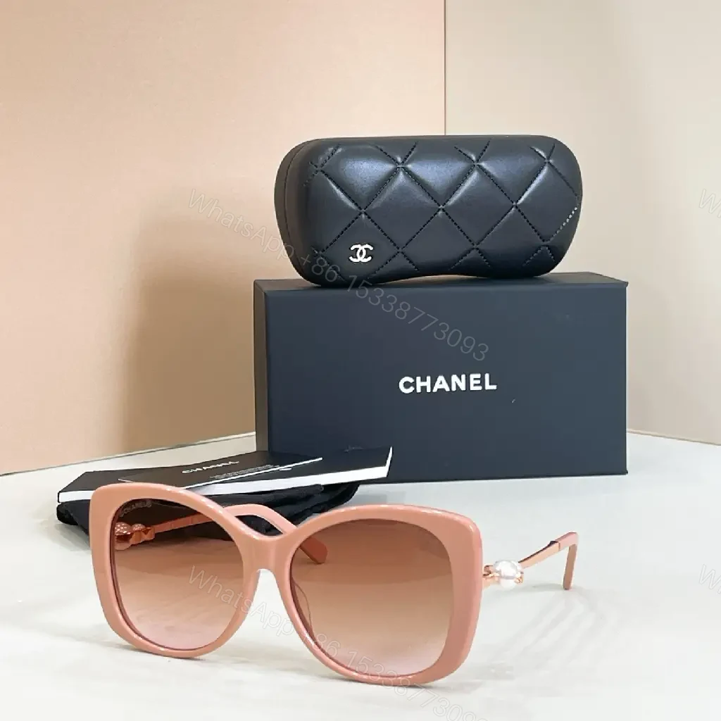 View 3 of Quilted Leather Clutch + Gradient Sunglasses Set: Chic Luxe