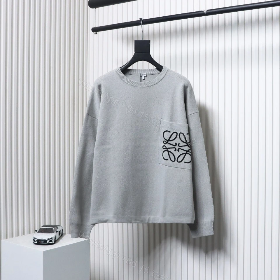 View 2 of Loewe Pocket Printed Sweater 24Fw grey