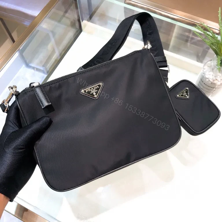 View 4 of Streamlined Prada Nylon Crossbody: 2-in-1 Belt Bag