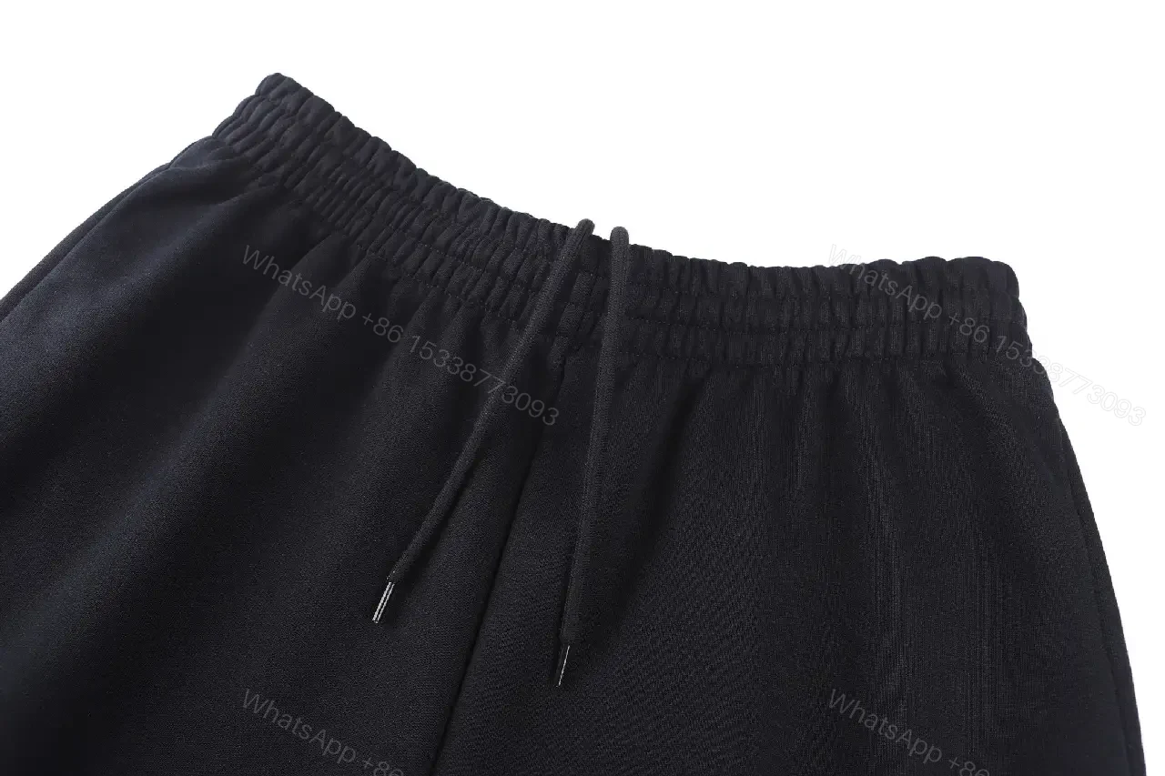 View 8 of Black Premium Knit Shorts: Minimalist Comfort, Drawstring Fit