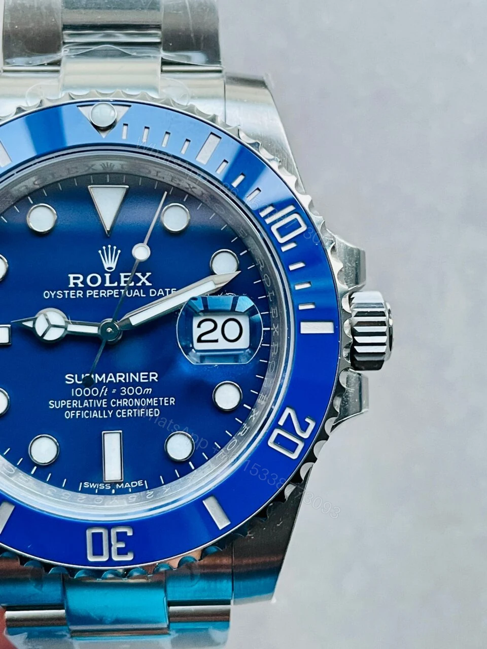 View 2 of VSF FACTORY 1:1 Rolex Submariner 116619 LB Best Edition Blue Ceramic 904L Steel VS3135