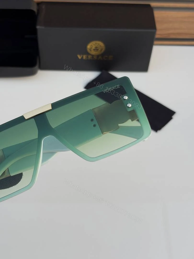 View 4 of First Copy Versace 21015 Green Sunglasses