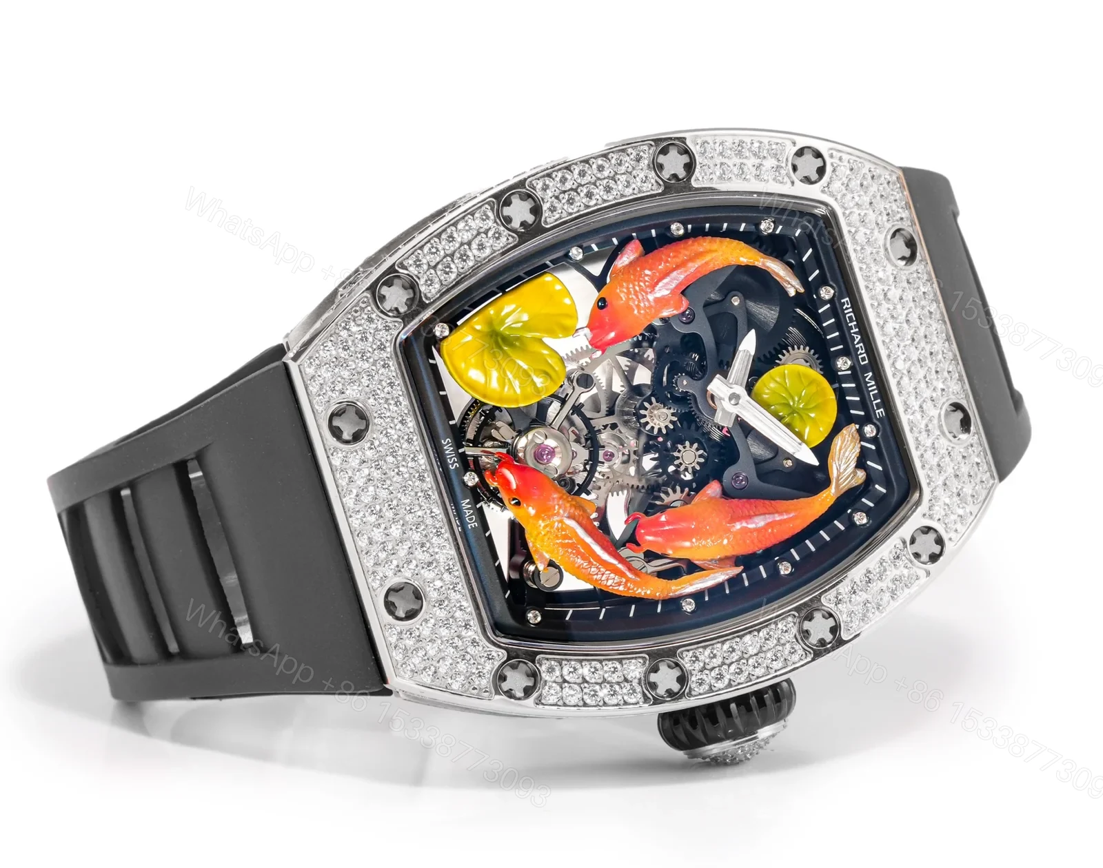 View 5 of Richard Mille RM59-01 T-Diamond Lizard Tourbillon Skeleton Sport Watch RM59-01-T-DIAMOND-LIZARD-TOURBILLON-SKELETON