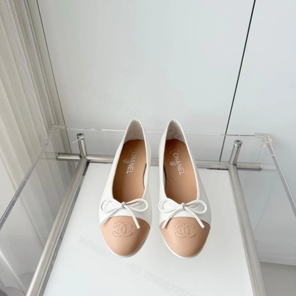 View 7 of Chanel Ballet Flats White And Beige
