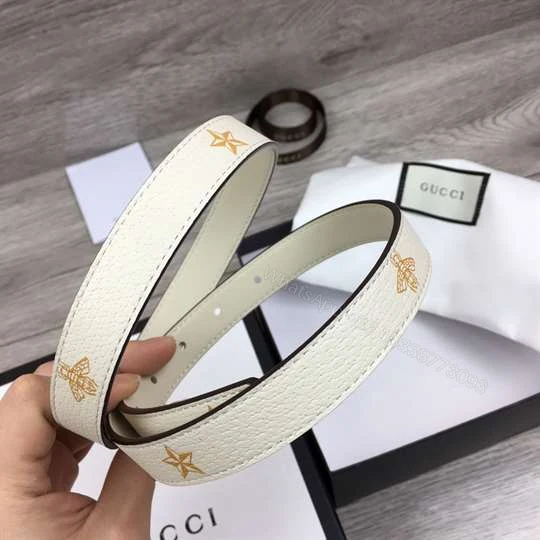 View 7 of GUCCI BELT WITH BEES AND STARS PRINT – B34