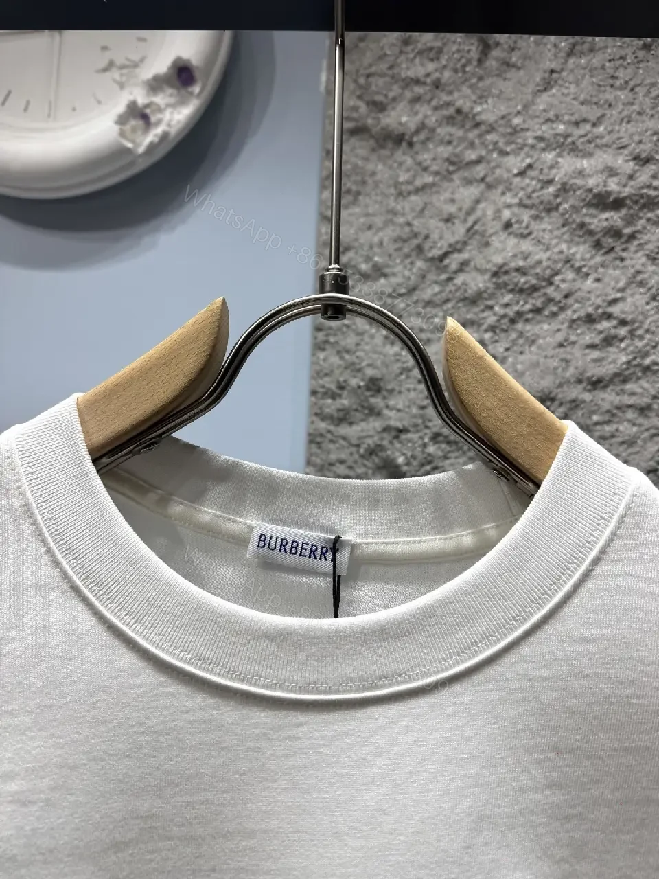 View 6 of Plaid Panel Logo Tee: Premium Cotton, Casual Luxe