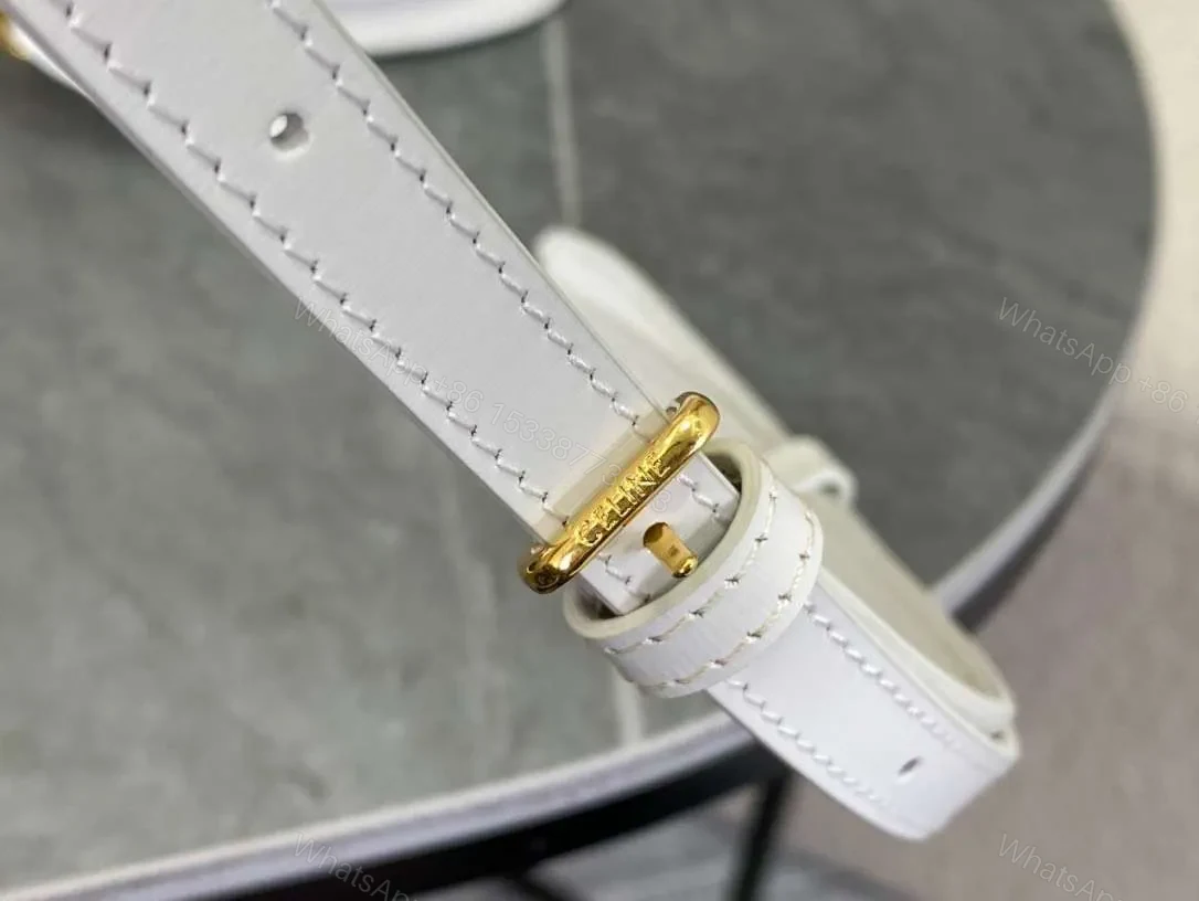 View 4 of Celine Handle White Smooth Leather 15.5×11.5x5cm