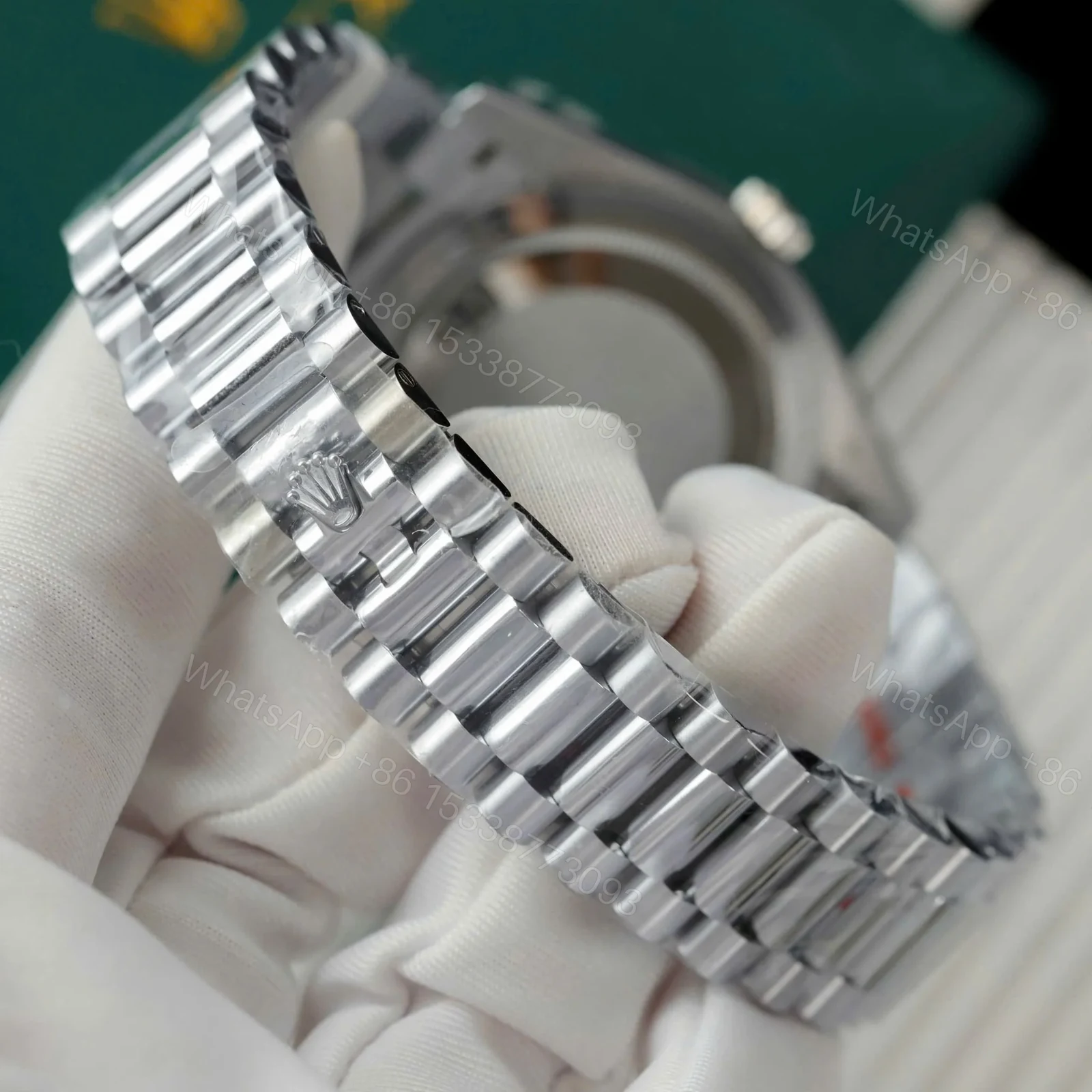 View 4 of Superclone Rolex Day-Date Diamond-Paved Dial 128399tbr-0005 36 mm