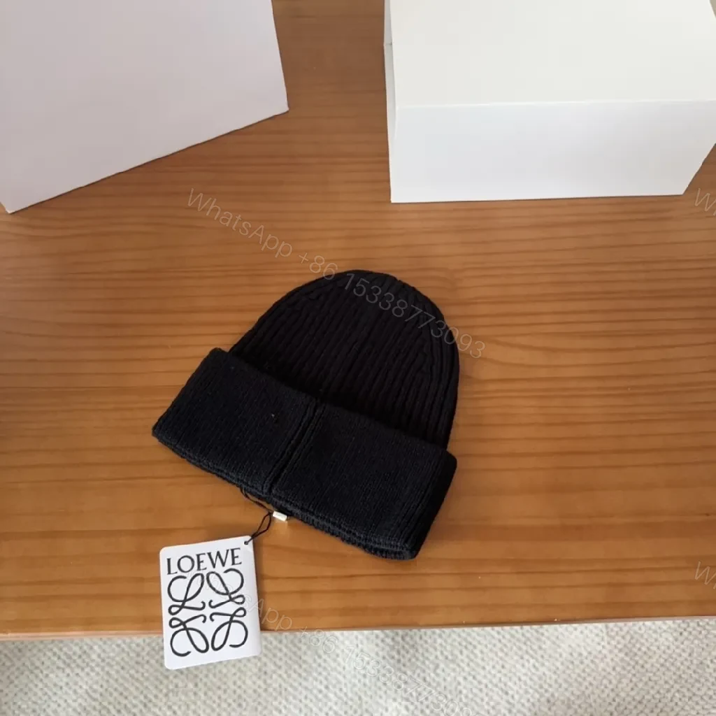 View 7 of Bold Logo Knit Beanie: Luxe Everyday Warmth, Black