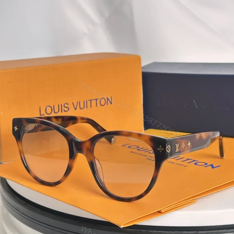 View 2 of Bold LV Acetate Sunglasses: Luxe Minimalist Style