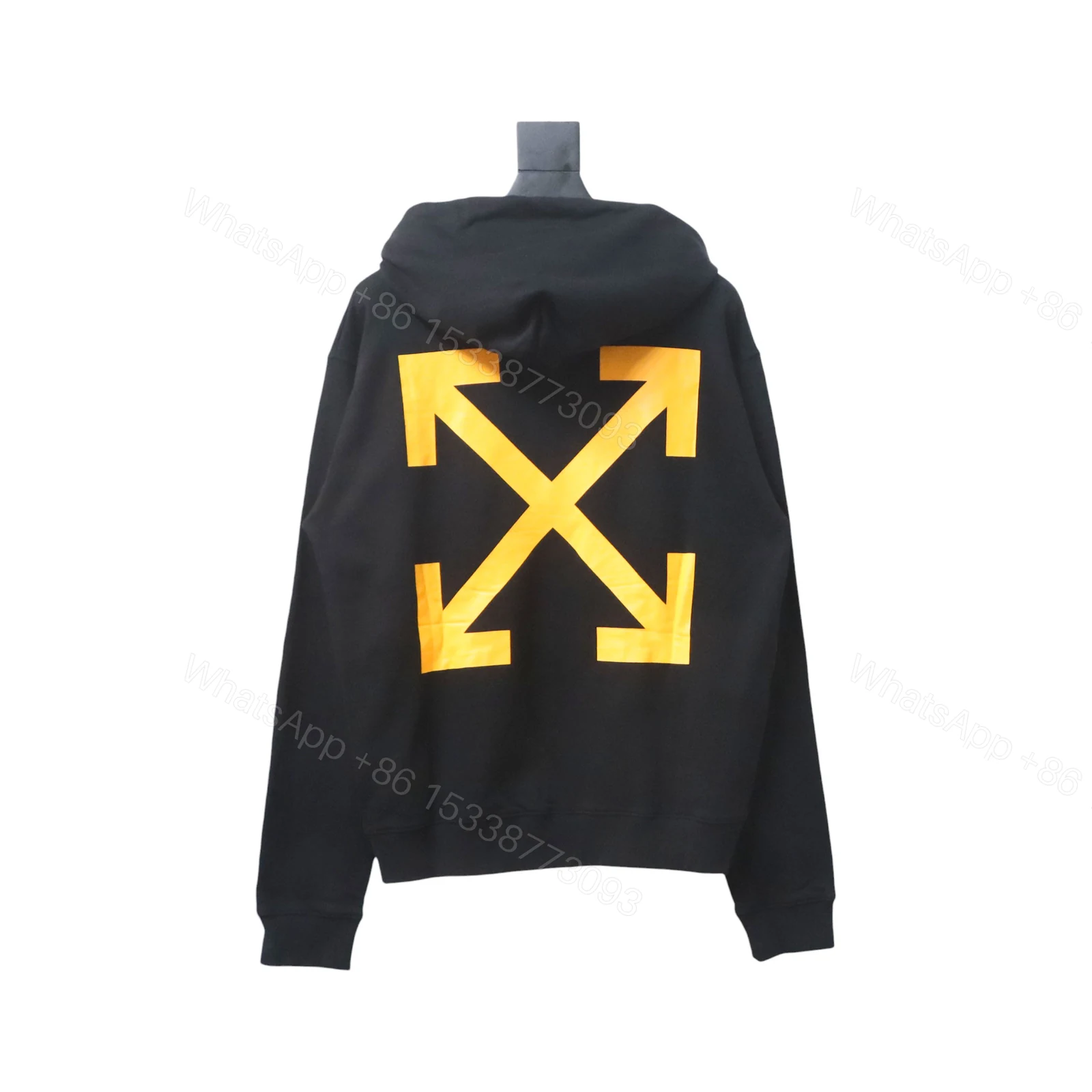 View 7 of Off-white religious Madonna print hoodie yellow