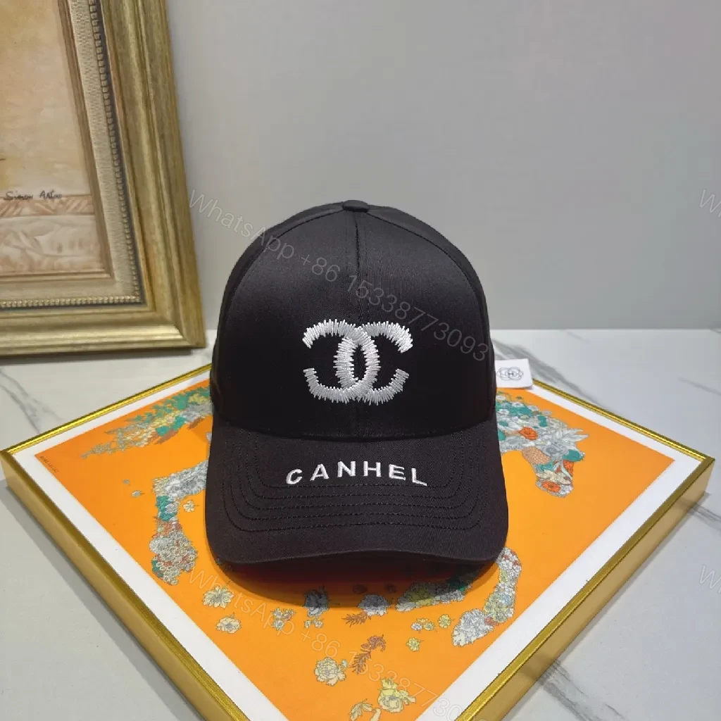 View 2 of Jet-Black Cap: Premium Embroidered, Structured Crown, Everyday Luxe