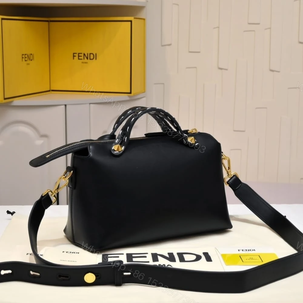 View 4 of FENDI BY THE WAY MEDIUM BOSTON BAG ELAPHE BLACK 28CM