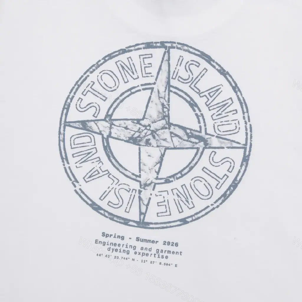 View 5 of White Cotton Blend Tee: Icon Crest, Modern Streetwear Style