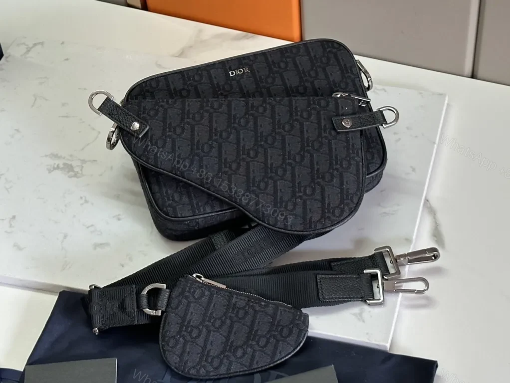 View 9 of Sleek Crossbody Bag: Dior Monogram, All-Day Versatility
