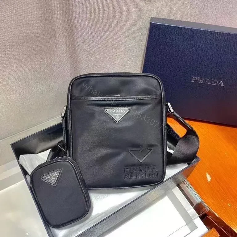 View 8 of Black Re-Nylon Prada Crossbody: Minimal Luxury, Everyday Versatility