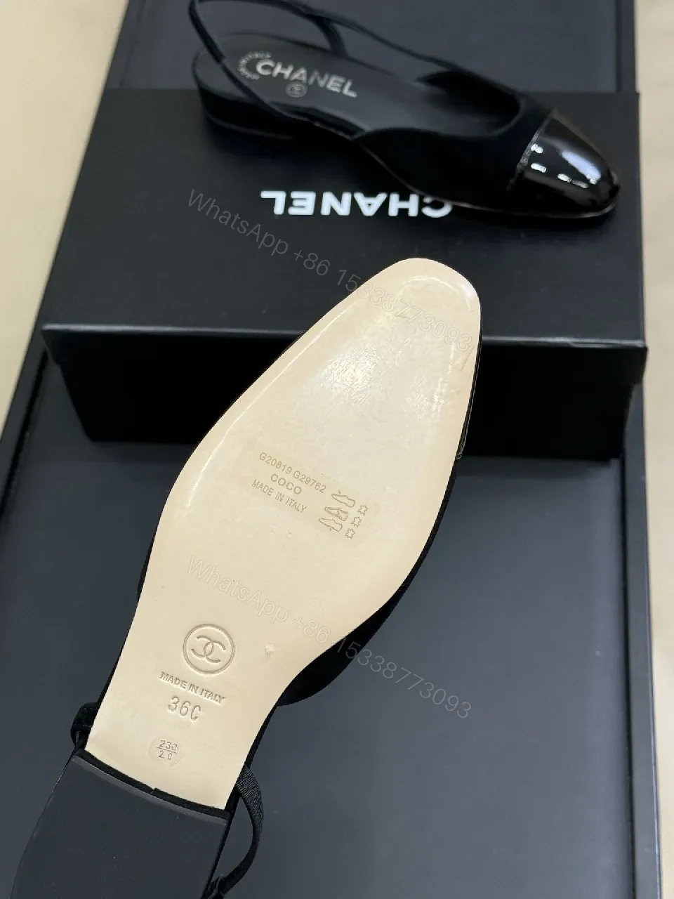 View 6 of Black Satin Slingback Heels with Patent Toe – Modern Luxe Comfort