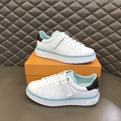 View 9 of LOUIS VUITTON TIME OUT SNEAKER IN WHITE AND BLUE – LSVT365