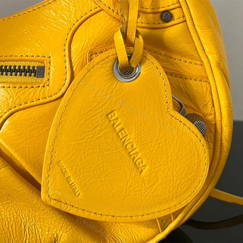View 10 of 高仿Balenciaga*LeCagole系列餃子包黃色S