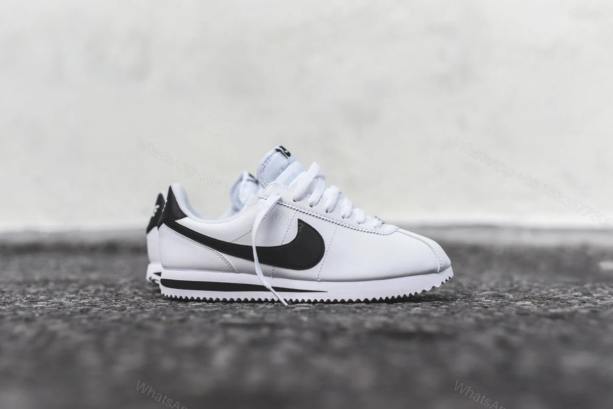 View 3 of FIRST COPY NIKE CORTEZ WHITE BLACK FOR MEN