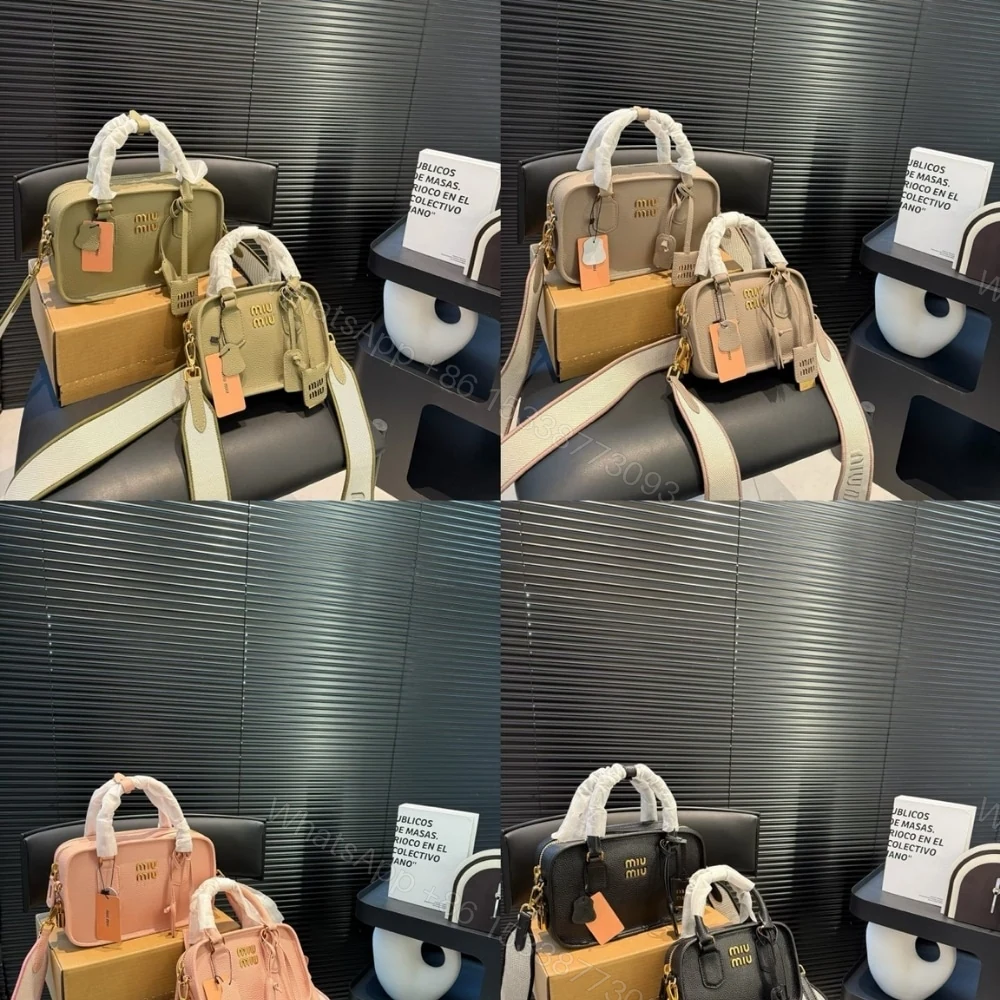 View 3 of MIUMIU SHOULDER STRAP ARCADI BAG BLACK 24CM