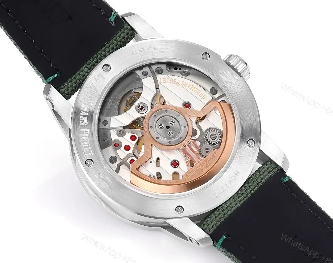 View 5 of Audemars Piguet CODE 11.59 Green Dial Stainless Steel Watch with Fabric Strap