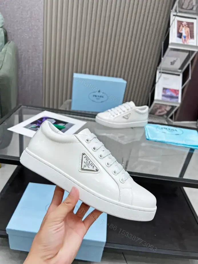 View 2 of PRADA BRUSHED LEATHER SNEAKERS – PRD045