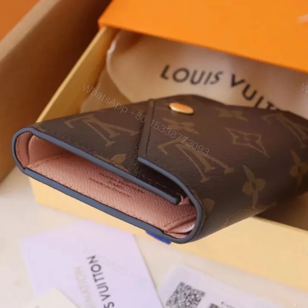 View 3 of Louis Vuitton Victorine Wallet Monogram Rose Pink 12Cm M62360