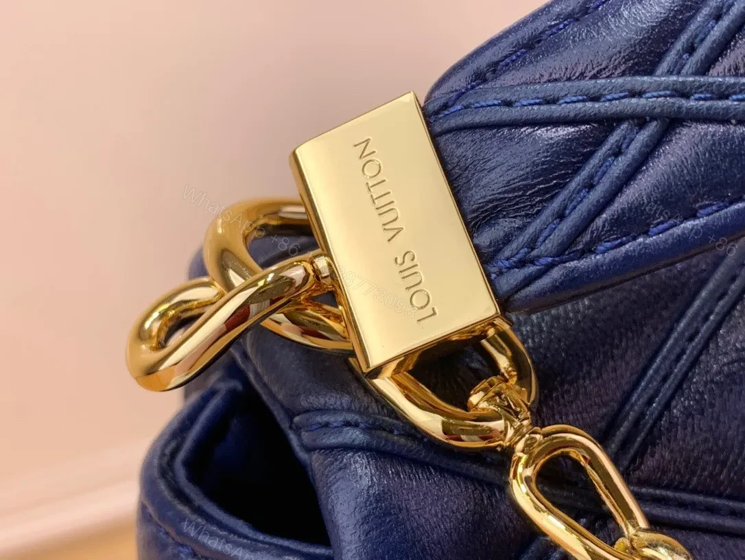 View 7 of Louis Vuitton LV Go-14 Handbags Dark Blue 23cm