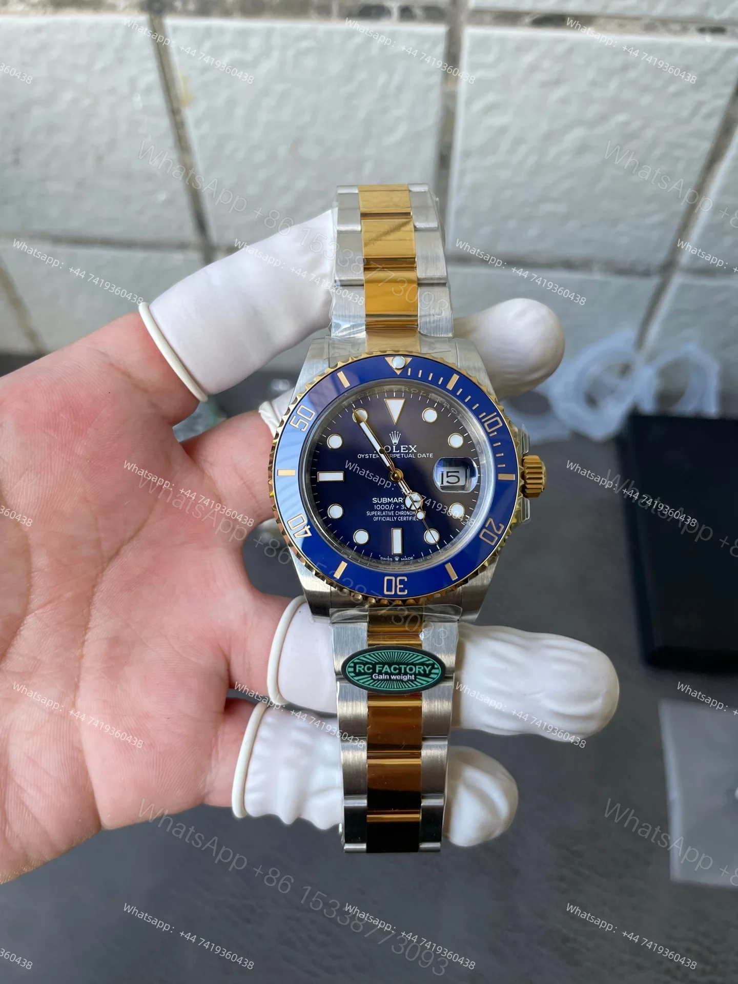 View 2 of Rolex Super Clone Watches 1:1 Bluesy Submariner 126613LB VS3235 Movement 41mm V2 Weighted