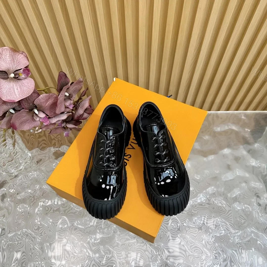 View 5 of LV Women Black Patent Leather Sneakers