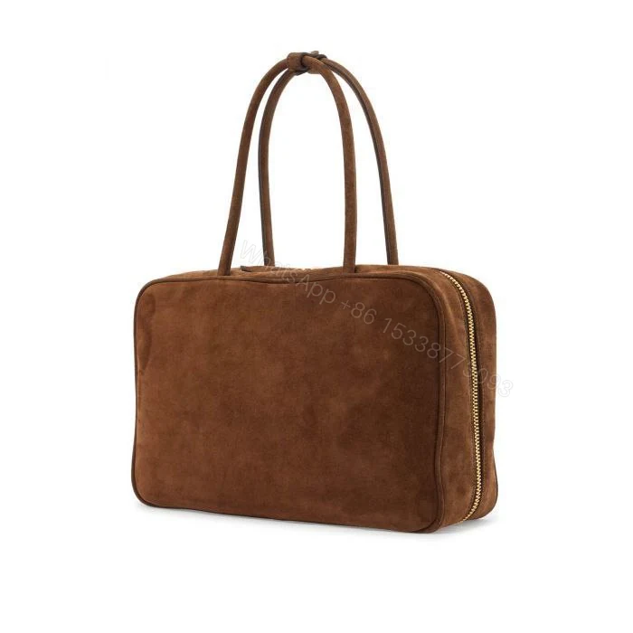 View 2 of MIU MIU suede zip-around bag