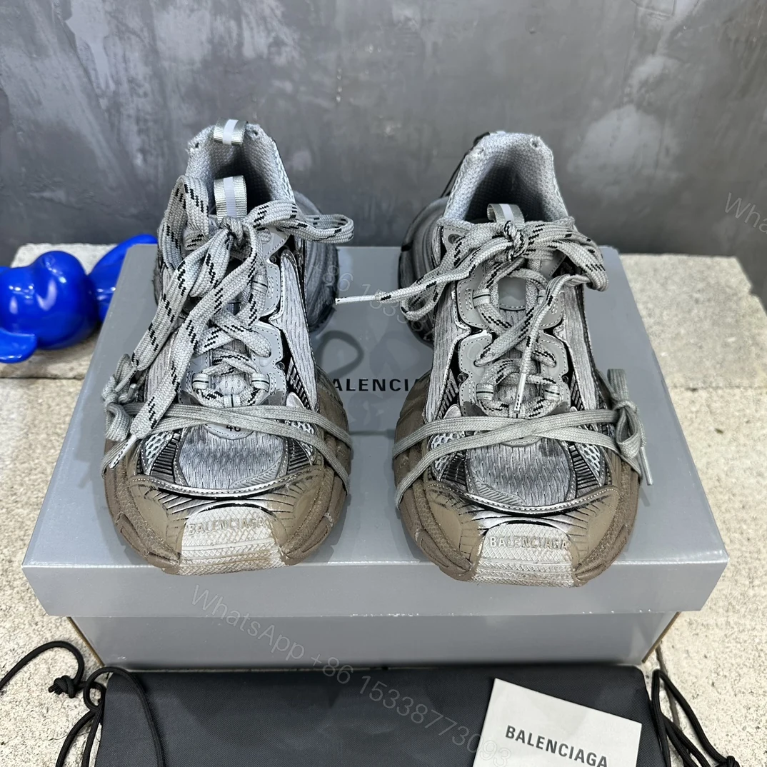Balenciaga A貨灰棕配色老爹鞋潮流復古風推薦款 — view 1
