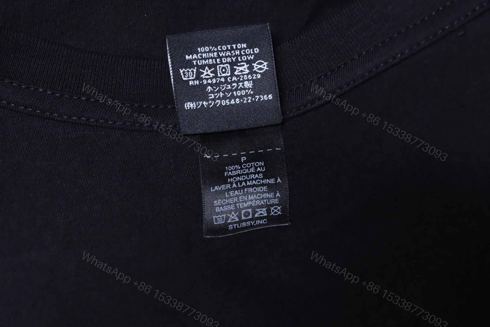 View 8 of Stussy black 8-ball print short-sleeved shirt black
