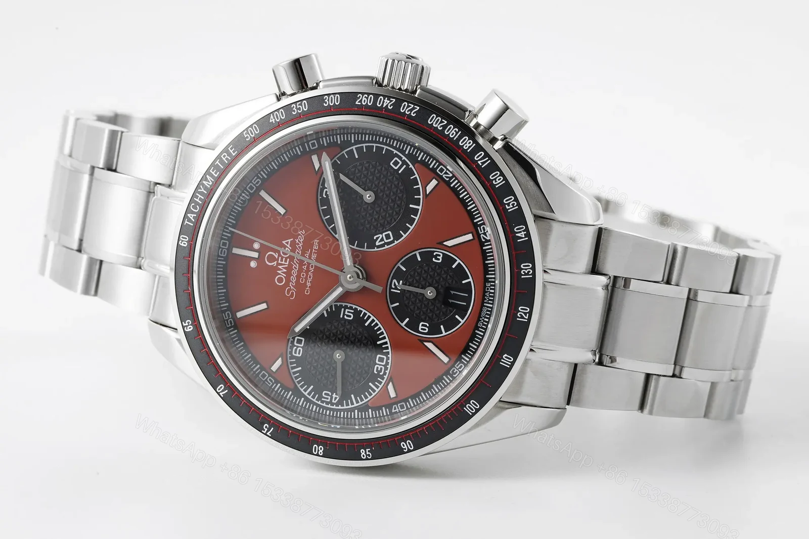 View 5 of Omega Speedmaster 326.32.40.50.06.001 Multifunction Chronograph Watch Red Dial Stainless Steel Bracelet