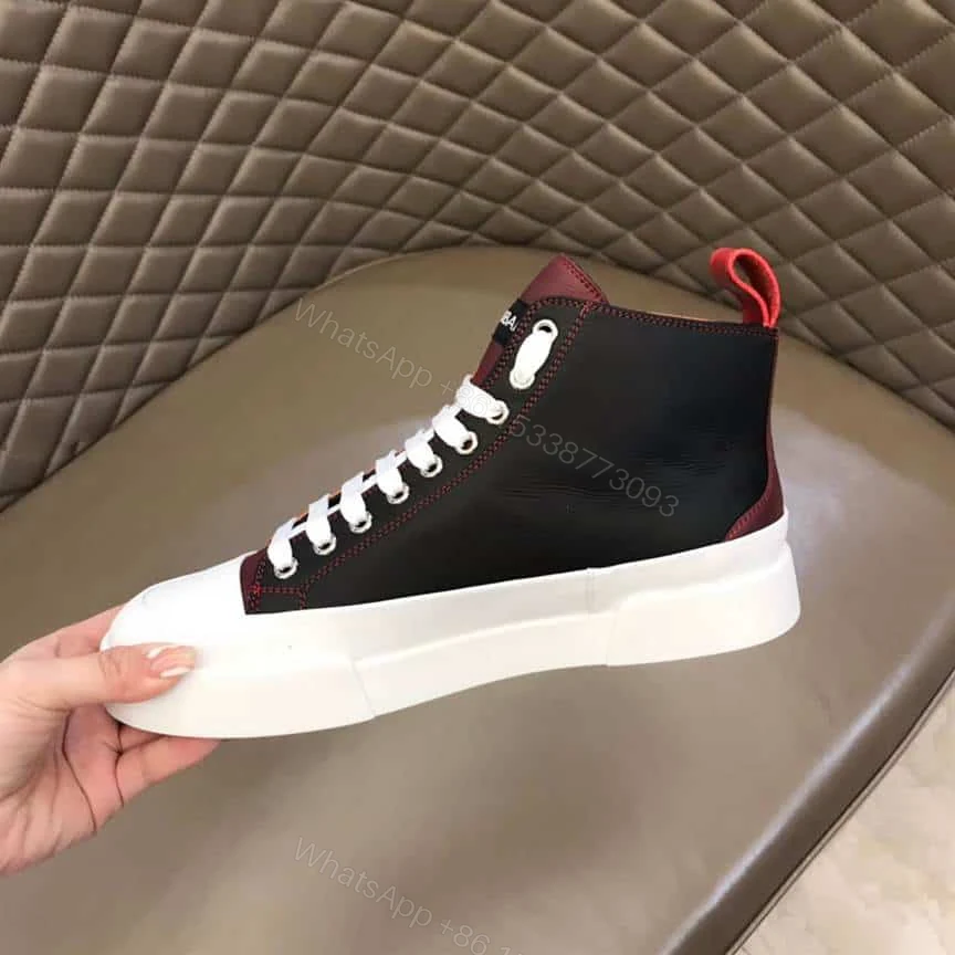 View 6 of DOLCE AND GABBANA QUILTED TWO-TONE NYLON PORTOFINO LIGHT MID-TOP SNEAKERS – DG106