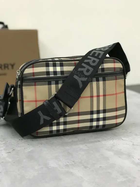 View 2 of Burberry-Style Check Crossbody Bag, Luxe Everyday Essential