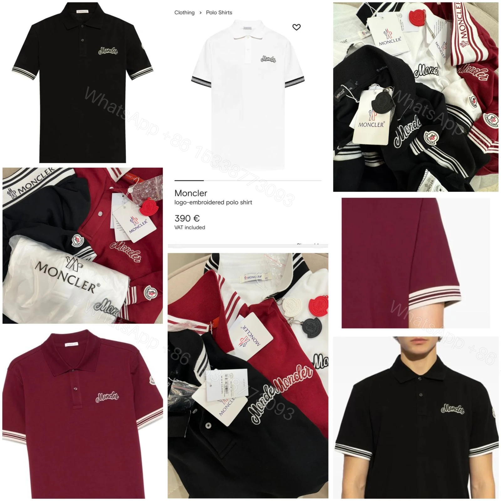 FIRST COPY MONCLER LUXURY STYLE SUMMER LOOK POLO T-SHIRT — view 1