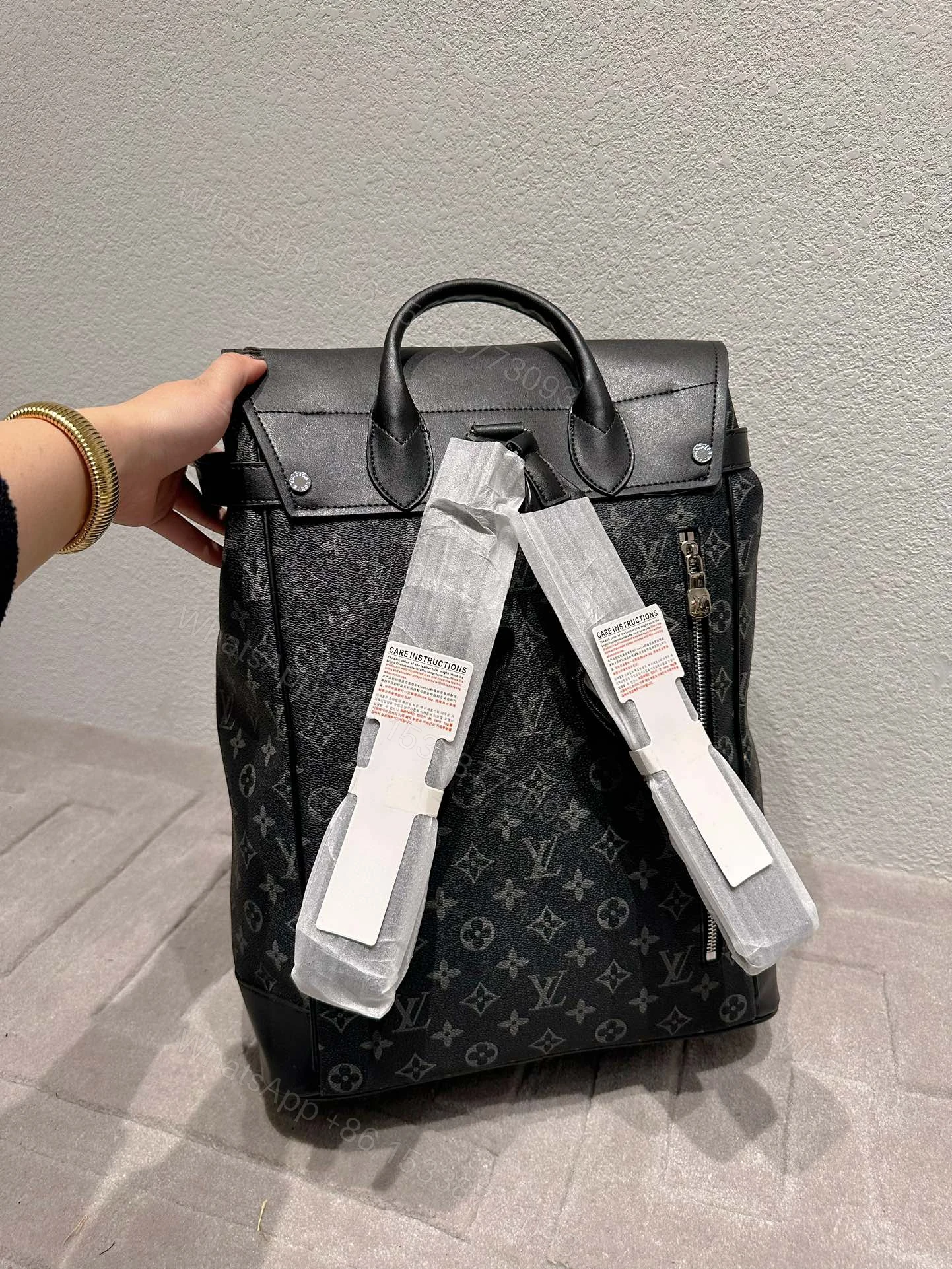 View 8 of Louis Vuitton Monogram Eclipse Steamer Backpack